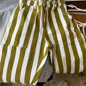 Big Bud Press Olive and White Striped Work Pants